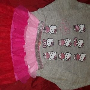 Hello kitty outfit super soft shirt tiered skirt